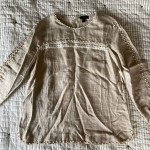 J. Crew linen top